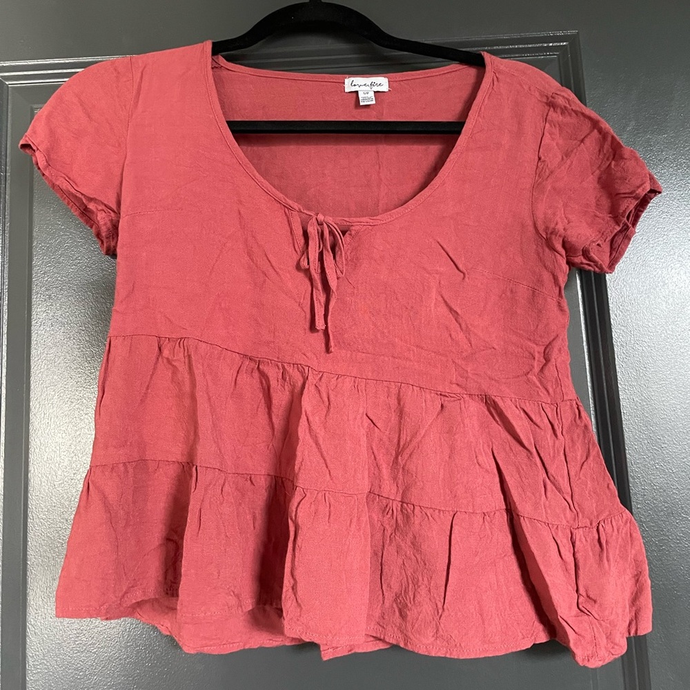 Lovefire mauve top